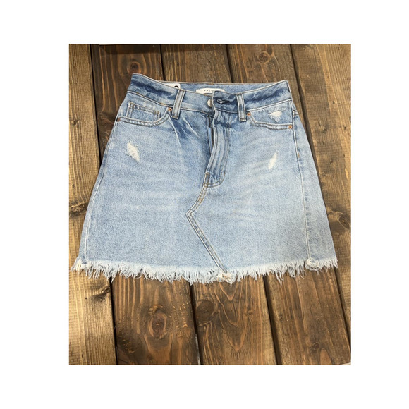 PacSun Light Wash Denim Skirt - Picture 1 of 5